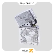 فندک زیپو طرح ماهی مدل زد ای 3-11 سی-​Zippo Lighter ZA-3-11C NOBORIGOI