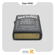 فندک زیپو مشکی طرح جک دنیلز مدل 49281-​Zippo Lighter 49281 218 JACK DANIELS