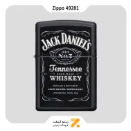 فندک زیپو مشکی طرح جک دنیلز مدل 49281-​Zippo Lighter 49281 218 JACK DANIELS