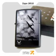 فندک زیپو مشکی طرح نیروی هوایی امریکا مدل 28510-​Zippo Lighter 28510 Usaf