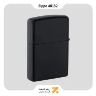 فندک زیپو مشکی طرح گل طلایی مدل 48152-​Zippo Lighter 48152 218 Golden Floral Design