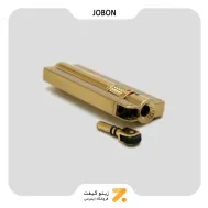 فندک گازی جوبون طلایی مدل بوتان جت-Jobon Grinding Wheel Compact Butane Jet Lighter