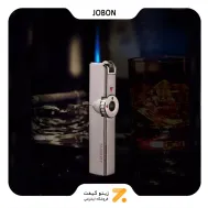 فندک گازی جوبون نقره ای مدل متال فلاینت-​Jobon Metal Flint Torch Lighter
