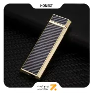 فندک گازی طلایی هانست مدل 2201-16-​Honest Lighter SN-LIHN-2201-16