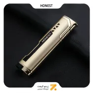 فندک گازی طلایی هانست مدل 2201-34-​Honest Lighter SN-LIHN-2201-34
