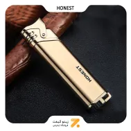 فندک گازی طلایی هانست مدل 2201-39-Honest Lighter SN-LIHN-2201-39