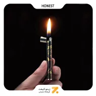 فندک گازی طلایی هانست مدل مدادی-Honest Lighter SN-LIHN-2201-47