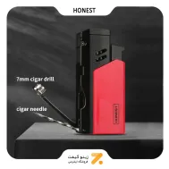 فندک گازی قرمز هانست مدل 2201-61-Honest Lighter ​SN-LIHN-2201-61