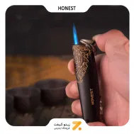 فندک گازی مشکی هانست مدل 2201-37-​Honest Lighter SN-LIHN-2201-37