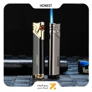 فندک گازی مشکی هانست مدل 2201-38-​Honest Lighter SN-LIHN-2201-38