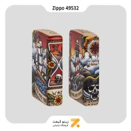 ​Zippo Lighter 49532 NAUTICAL TATTOO DESIGN فندک بنزینی زیپو طرح تتو کشتی و دزدان دریایی مدل 49532