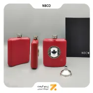 فلاسک فلزی قرمز طرح پرچم کانادا-​FLASK NB.CO SN-FLNB-2201-37
