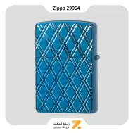 فندک زیپو آبی مدل 29964 طرح الماس-Zippo Lighter 29964 ARMOR HP​ BLUE DIAMONDS