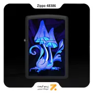 فندک زیپو بلک لایت مدل 48386 طرح قارچ-Zippo Lighter 48386 218 COUNTER CULTURE DESIGN