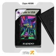 فندک زیپو بلک لایت مدل 48386 طرح قارچ-Zippo Lighter 48386 218 COUNTER CULTURE DESIGN
