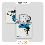 فندک زیپو سفید مدل 49614 طرح اسکیت برد سانتا کروز-Zippo Lighter​ 49614 214 SANTA CRUZ