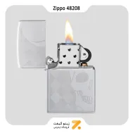 فندک زیپو مدل 48208 طرح جمجمه-Zippo Lighter 48208 205 SKULL DESIGN -۱