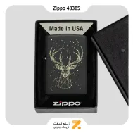 فندک زیپو مدل 48385 طرح گوزن کیهانی-Zippo Lighter 48385 218 DEER DESIGN