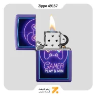 فندک زیپو مدل 49157 طرح گیمر-Zippo Lighter 49157 237 GAMER DESIGN