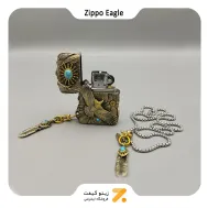 فندک زیپو کاستوم طرح عقاب و پر-​Zippo Lighter Eagle Design