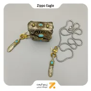 فندک زیپو کاستوم طرح عقاب و پر-​Zippo Lighter Eagle Design