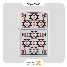 Zippo Lighter 29450 214 SEAMIESS ABSTRACT فندک بنزینی زیپو سفید مدل 29450