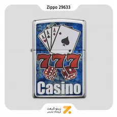 Zippo Lighter 29633 250 FUSION CASINO فندک بنزینی زیپو طرح کازینو مدل 29633 پاسور پوکر