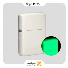 فندک بنزینی زیپو بلک لایت مدل 49193-Zippo Lighter 49193 REG GLOW IN THE DARK MATT