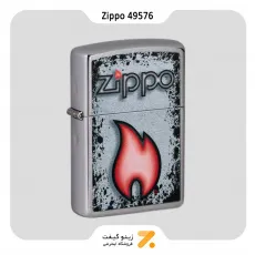 فندک بنزینی زیپو طرح شعله مدل 49576-Zippo Lighter 49576 207 ZIPPO FLAME DESIGN