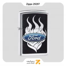 فندک بنزینی زیپو طرح لوگو فورد مدل 29297-Zippo Lighter ​29297 250 FORD