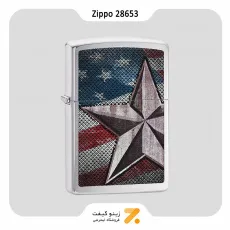 فندک بنزینی زیپو مدل 28653 طرح ستاره-​Zippo Lighter 28653 200 RETRO STAR