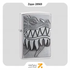 فندک بنزینی زیپو مدل 28969 طرح برجسته اژدها-Zippo Lighter 28969 FIRE BREATHING DRAGON