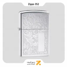 فندک بنزینی زیپو مدل 352 طرح گل-Zippo Lighter ​352-HP CHROMEVENETIAN-720060567