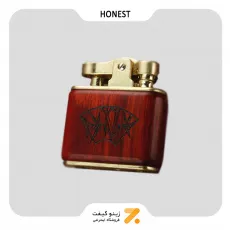 فندک بنزینی هانست طرح چوب مدل 2201-84-​Honest Lighter SN-LIHN-2201-84