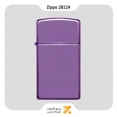 فندک زیپو اسلیم بنفش براق مدل 28124-Zippo Lighter 28124 000009 NEW SLIM ABYSS