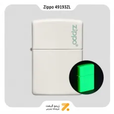 فندک زیپو بلک لایت مدل زد ال 49193-Zippo Lighter ​49193Zl Glow In the dark Zippo Logo