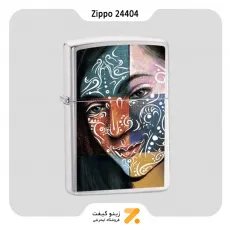 فندک زیپو طرح نقاشی صورت مدل 24404-​Zippo Lighter 24404 BS Face Painting