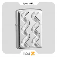 فندک زیپو طرح گردباد مدل 24871-Zippo Lighter ​24871-000009 200-DOUBLE TWISTER 24871