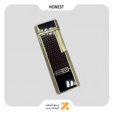 فندک گازی طلایی هانست مدل 2201-17-​Honest Lighter SN-LIHN-2201-17