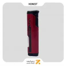 فندک گازی قرمز هانست مدل 2201-35-Honest Lighter SN-LIHN-2201-35