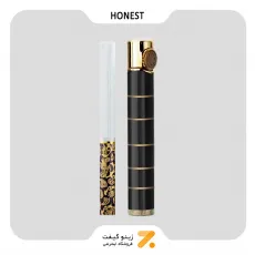 فندک گازی مشکی و طلایی هانست مدل مدادی-Honest Lighter SN-LIHN-2201-32