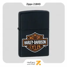 ​Zippo Lighter 218HD H252 HARLEY DVDSON LOGO فندک بنزینی زیپو هارلی دیویدسون مشکی مدل 218 اچ دی