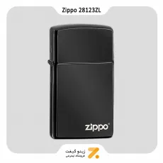 ​Zippo Lighter 28123ZL SLIM ABYSS فندک بنزینی زیپو اسلیم با رنگ بلک آیس مدل 28123 زد ال