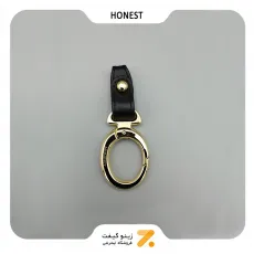 جاکلیدی هانست با روکش چرم مشکی-​KEY HOLDER HONEST SN-KCHN-2201-38