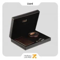 ست هدیه مردانه لیزارد مدل چرم طبیعی کد ال زد 2203-6-​Lizard Leather SN-LTLZ-2203-6