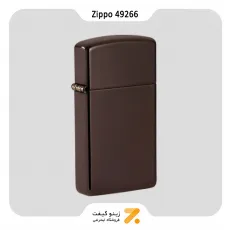 فندک زیپو اسلیم قهوه ای تیره مدل 49266-​​Zippo Lighter 49266 SLIM BROWN