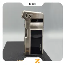 فندک گازی جوبون نقره ای با شعله پیپ مدل 2202-31-Jobon Lighter SN-LIJB-2202-31