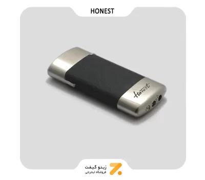 Honest Leather Lighter​ فندک گازی هانست با روکش چرم مشکی
