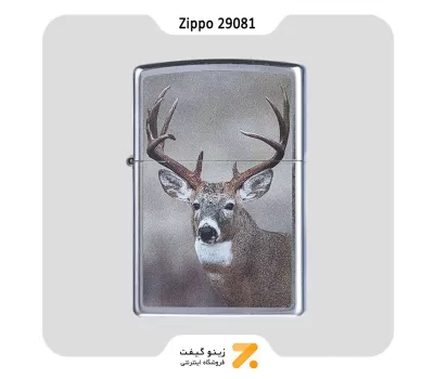Zippo Lighter 29081 DEER فندک بنزینی زیپو با چاپ تصویر آهو مدل 29081