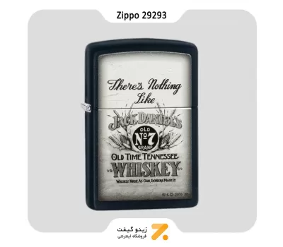 Zippo Lighter 29293 218 JACK DANIELS فندک بنزینی زیپو جک دنیلز مشکی